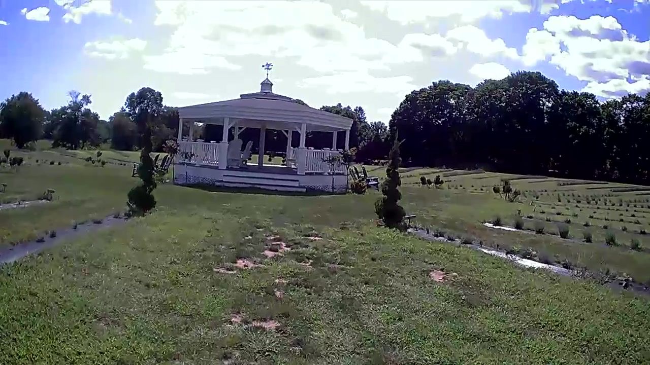 Rocking chairs on the gazebo porch